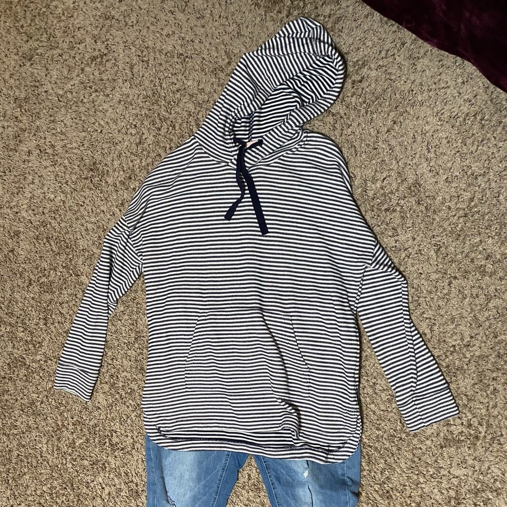 A New Day Women’s Striped Long Sleeve Hoodie Sweatshirt